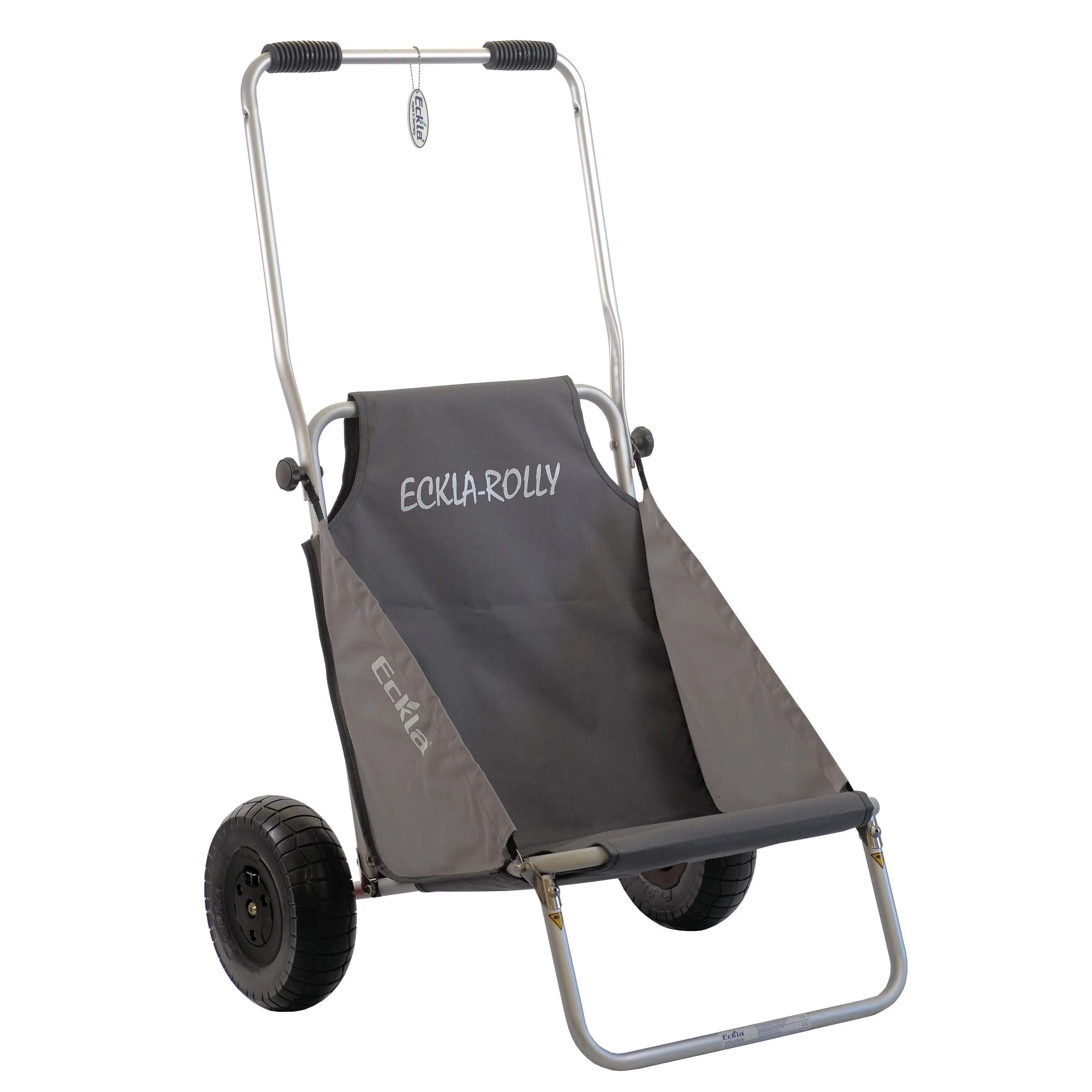 Eckla-Beach-Rolly mit pannensicheren Rädern, Ecklafix & grau