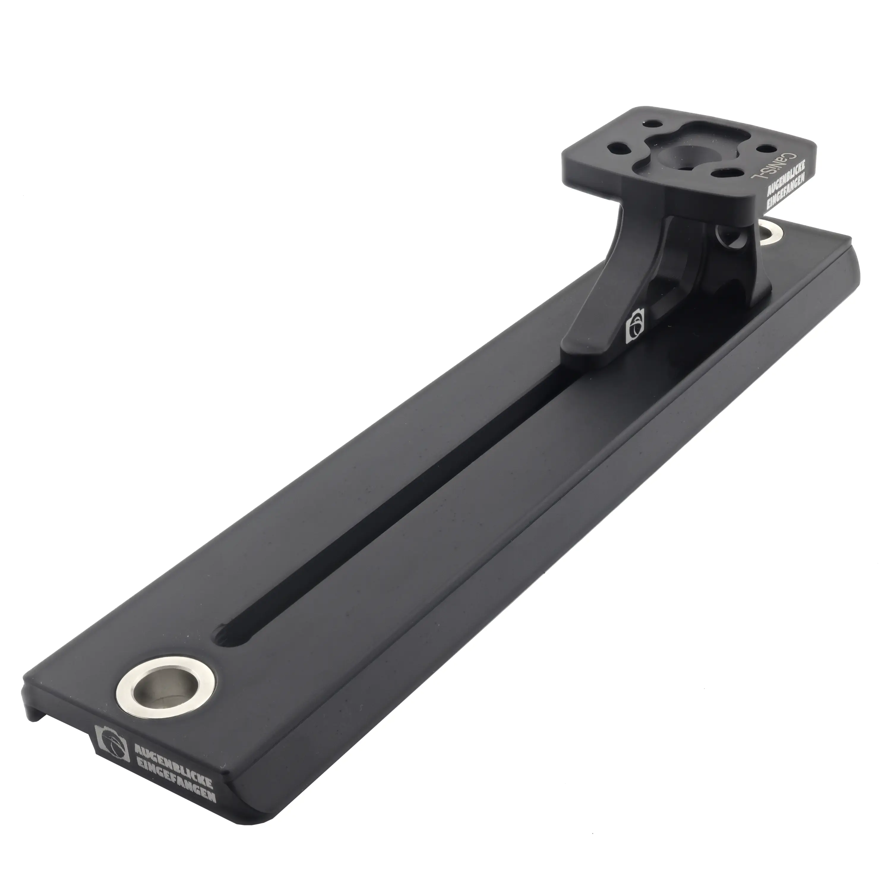 Modularer Objektiv-Ersatzfuß CaNiS-L 210 für Canon-Nikon-Sony-Sigma-Objektive mit 2 x QD-Aufnahme (Manfrotto/Sachtler Video Standard) CaNiS-L (hoch) - Videoplatte VP-210 (210 mm) 2 x QD - Objektiv-Platte: Videoplatte VP-210 (210 mm) 2 x QD | Objektiv-Sockel: Canon / Nikon / Sony / Sigma (hoch)