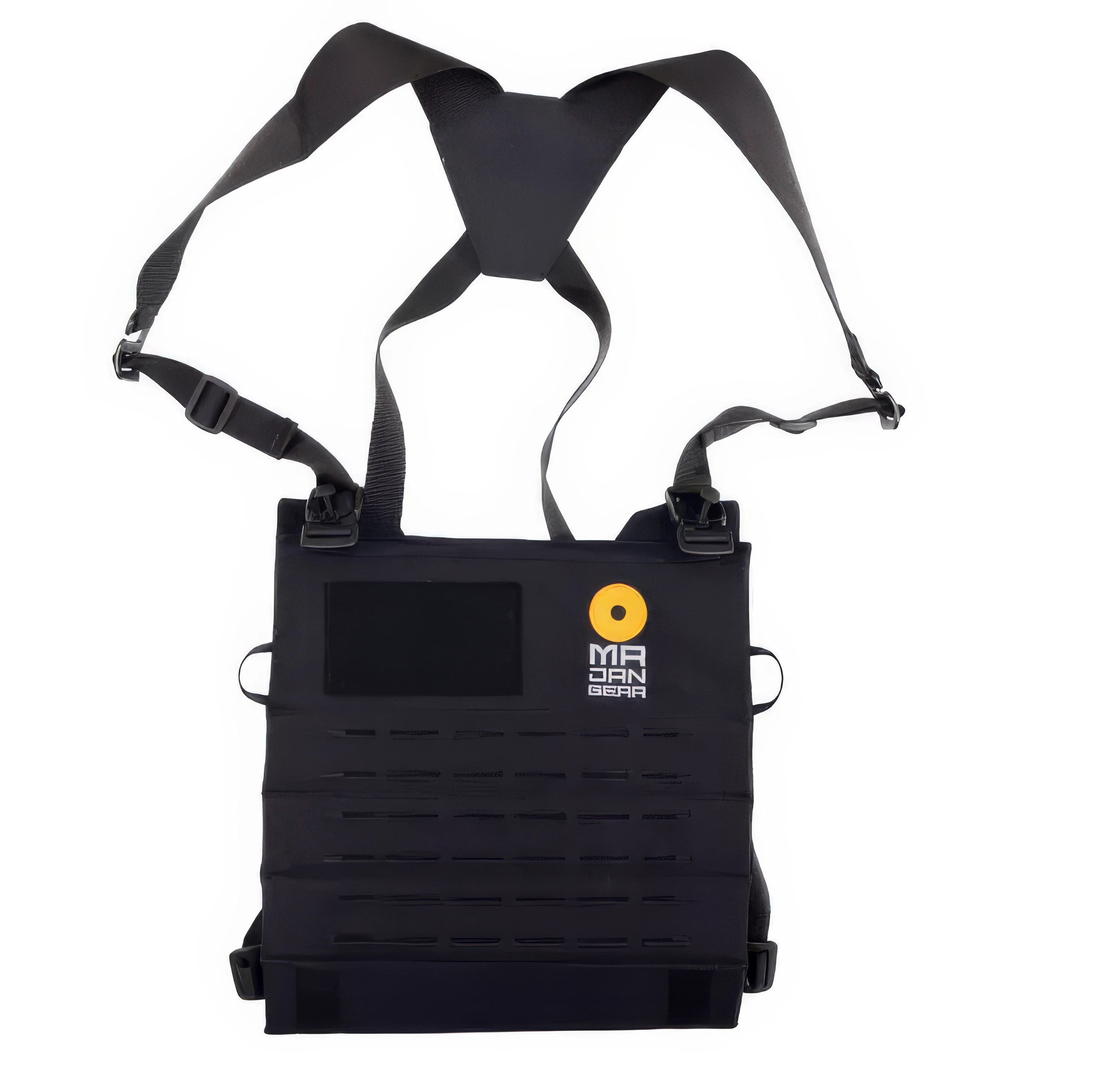 MR JAN GEAR Lens Carrier M Tragesystem für Teleobjektive schwarz (Molle & Magnetic)