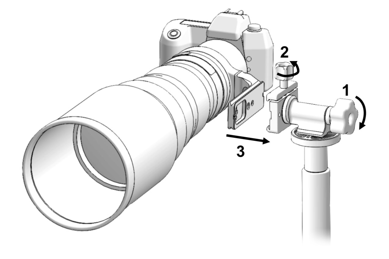 Wimberley MH-100 MonoGimbal Head Einweg Gimbal Neiger