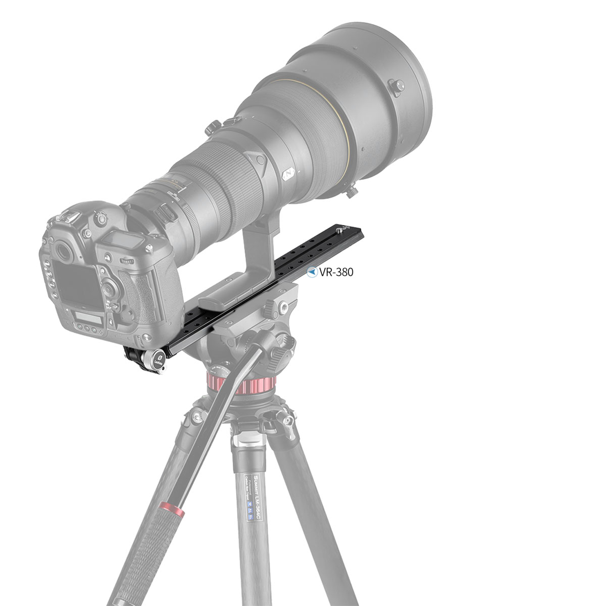Leofoto VR-380 telephoto rail with Sachtler/Manfrotto dovetail profile