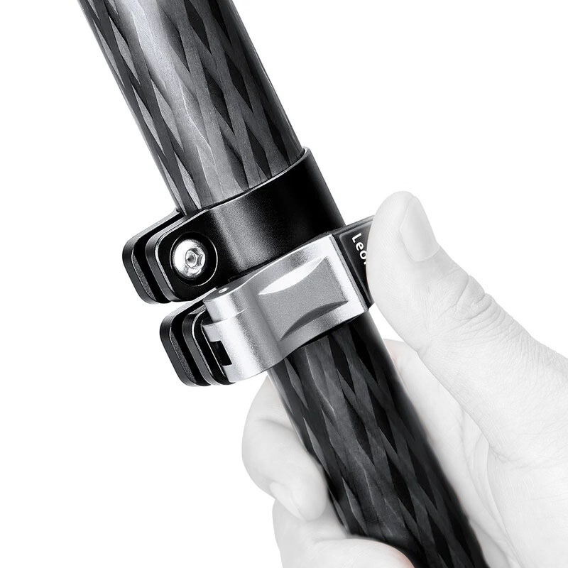 Leofoto LV-284C Manba Karbon Stativ mit integrierter Nivellierung + BV-5 Fluid-Neiger