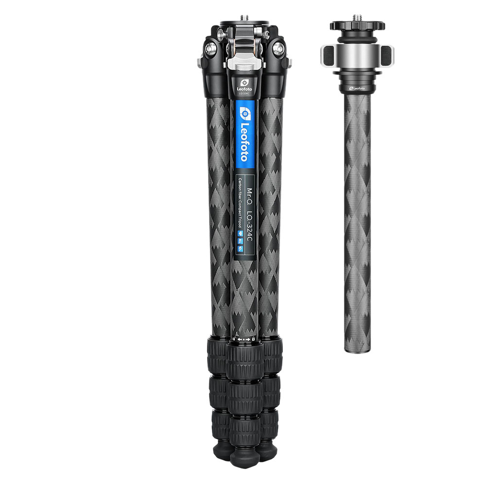Leofoto LQ-324C Karbon-Stativ + Kugelkopf LH-40 - Mr. Q-Serie
