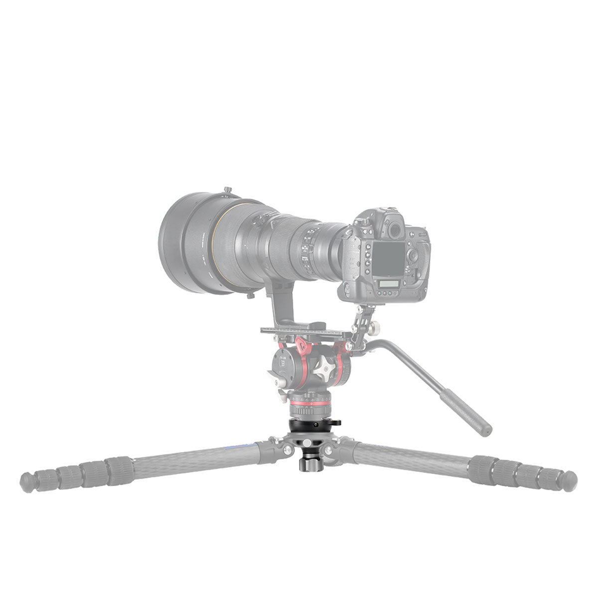 Leofoto YB-75SP cazoleta de nivelación para semiesferas de 75 mm con pomo estelar (mango corto) - Opción de manejo: mango corto con empuñadura de estrella