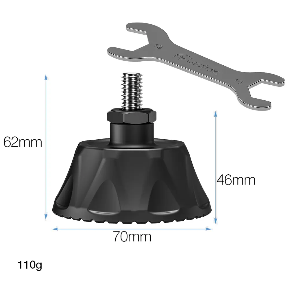 Leofoto SC-70  schwenkbarer Gummifuß für Einbein-Stative