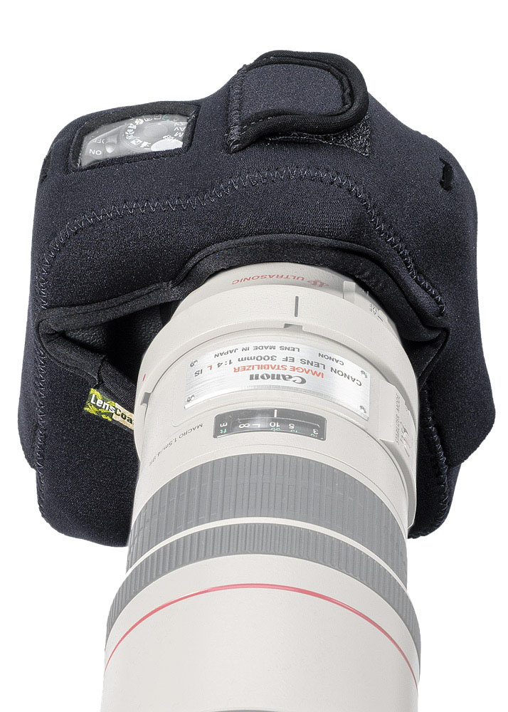 Protection de caméra LensCoat BodyGuard Compact CB (dos transparent) avec poignée batterie - noir - LensCoat Couleur/motif: noir