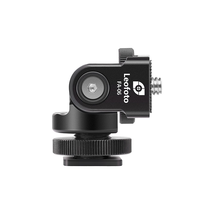 Leofoto FA-06 flash shoe adapter with swivel and tilt function