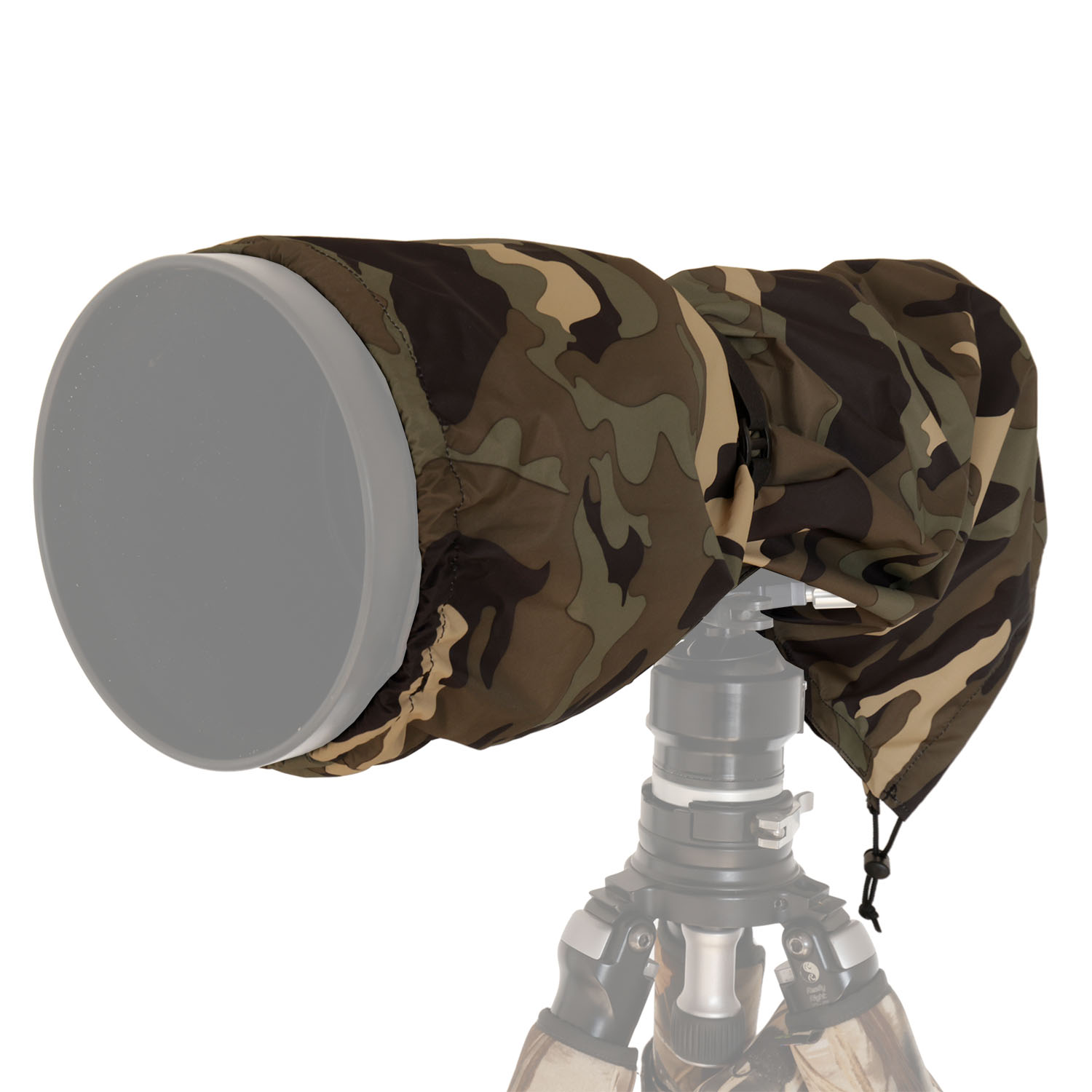 MR JAN GEAR Showercap Regenschutz für Kamera & Objektiv Camouflage - ⌀ 11.5 cm,  Länge 44 cm - Farbe: Camouflage | Regenschutz Größe: S ⌀ 11.5 cm,  Länge 44 cm MrJan Regenschutz