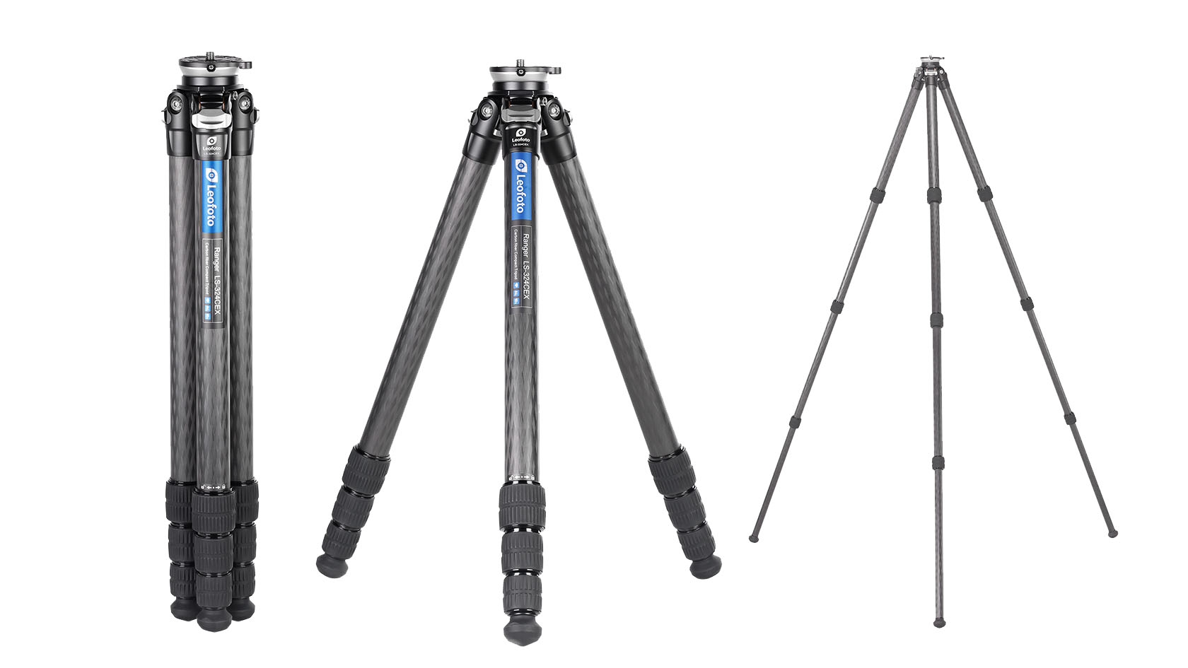Leofoto LS-324CEX Ranger carbon tripod with integrated leveling