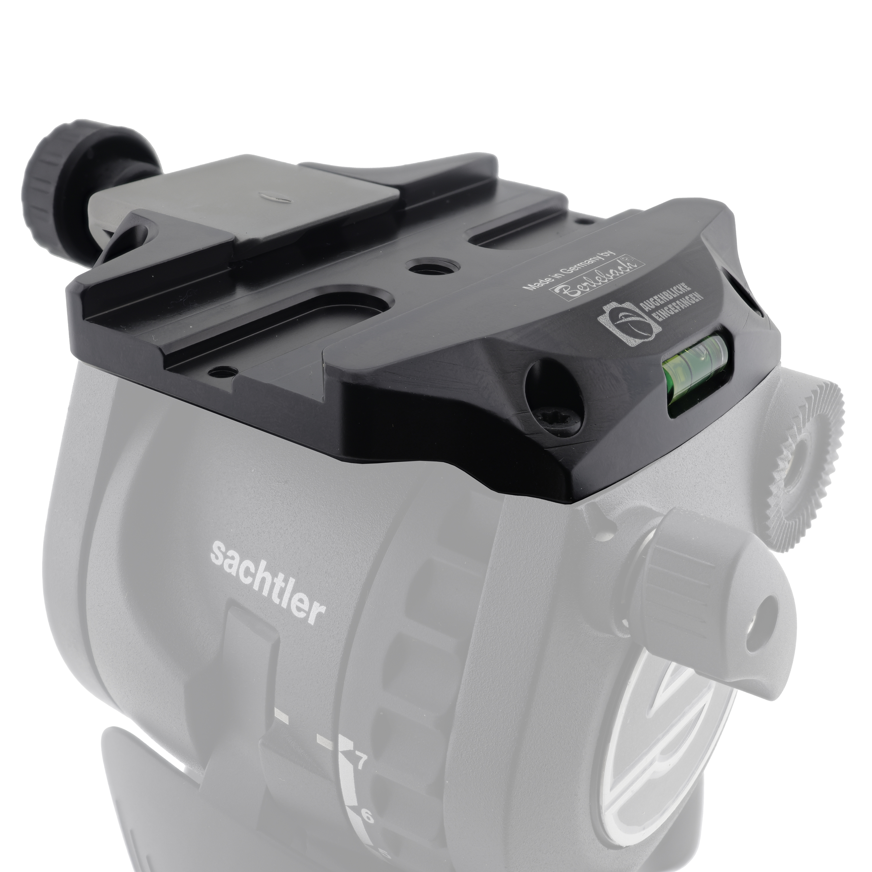 Berlebach 320269/S Austauschbrücke mit 38mm Klemme für Sachtler aktiv 6/8/10 & FSB 6/8/10 II