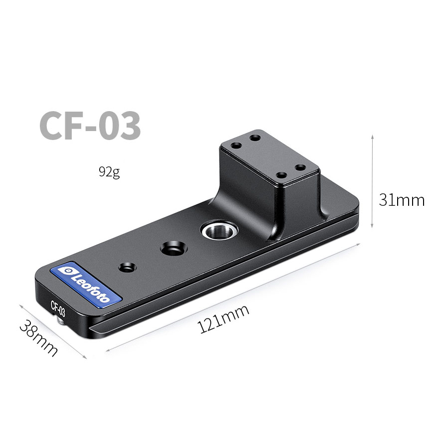 Leofoto CF-03 Ersatzfuß mit QD-Aufnahme für Canon 200mm f/2