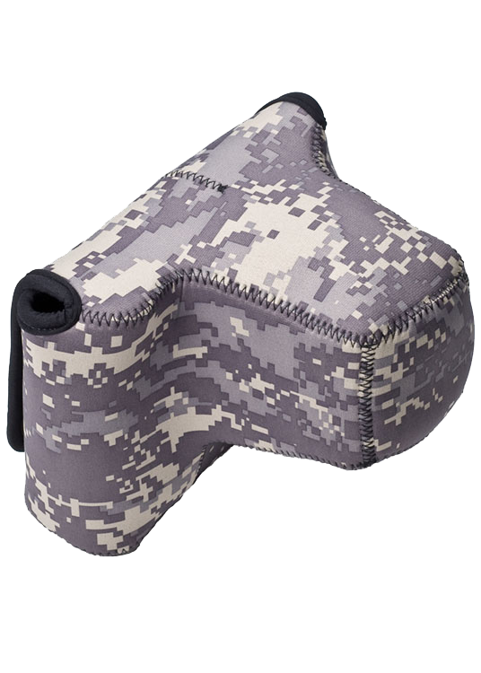 LensCoat Kameratasche BodyBag Pro mit Objektiv - Farbe:  Digital Camo LensCoat
