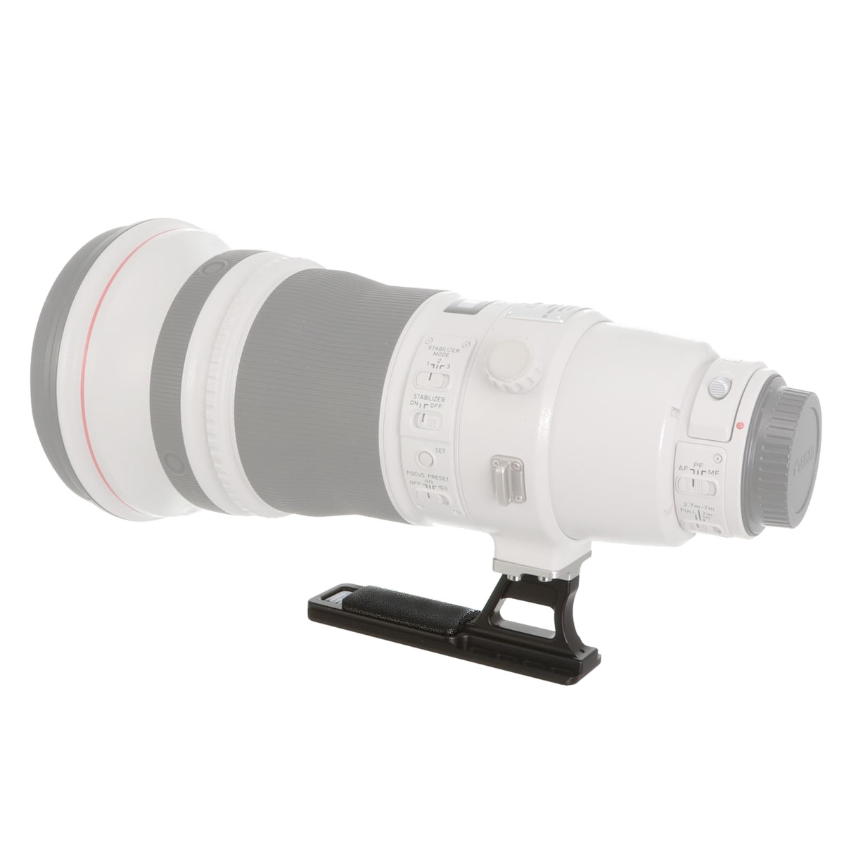 Reemplazo de pie de lente Kirk LP-55NSG con Sure Grip para objetivos Canon Tele L IS & L IS II