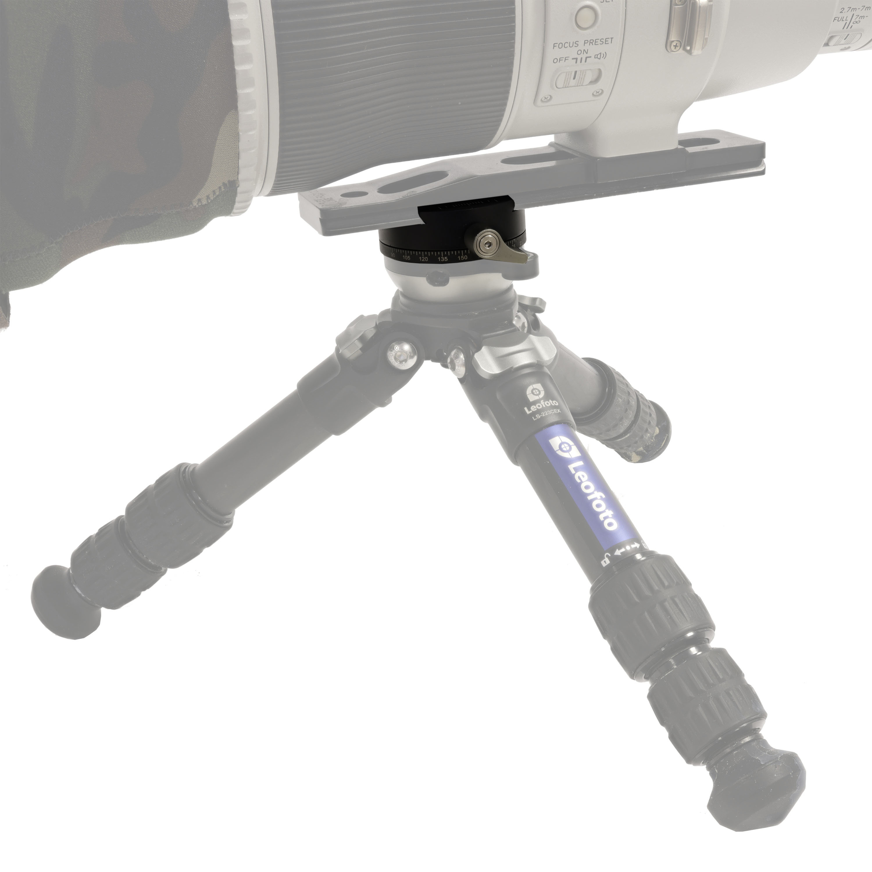 Leofoto RH-1L panoramic quick-release clamp with quick-release plate