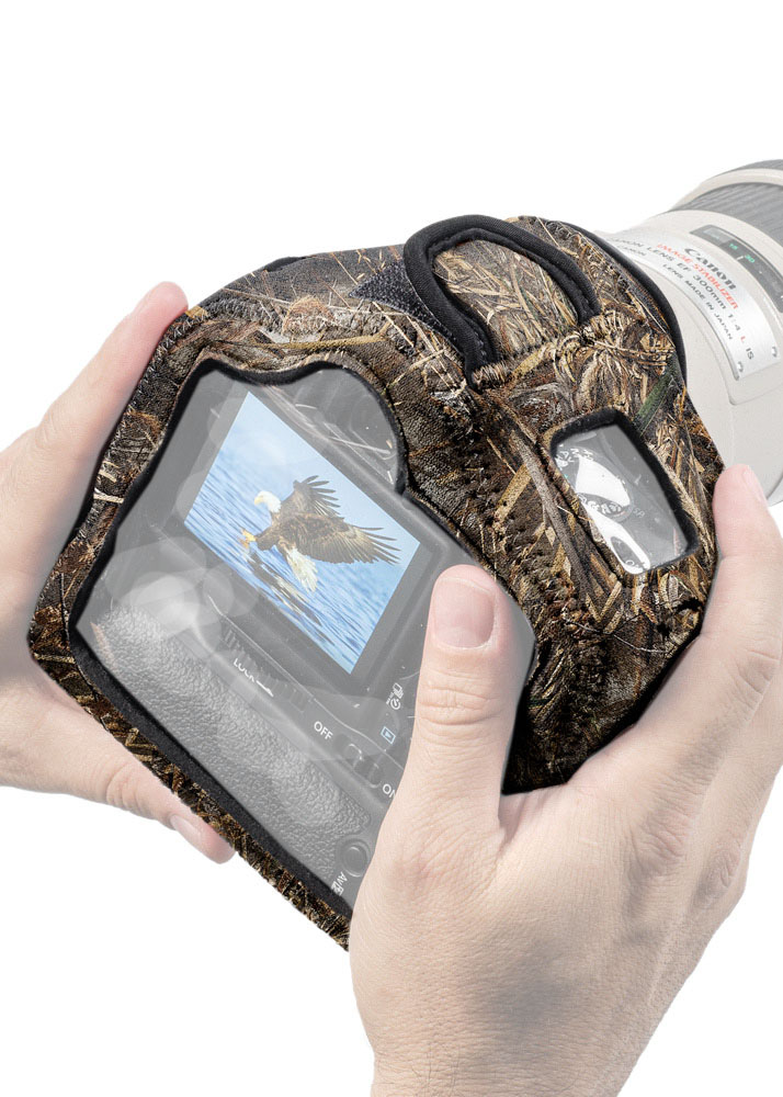 LensCoat Kameraschutz BodyGuard Compact CB (Clear Back) mit Batteriegriff - Realtree Max5 - Farbe:  Realtree Max5 LensCoat