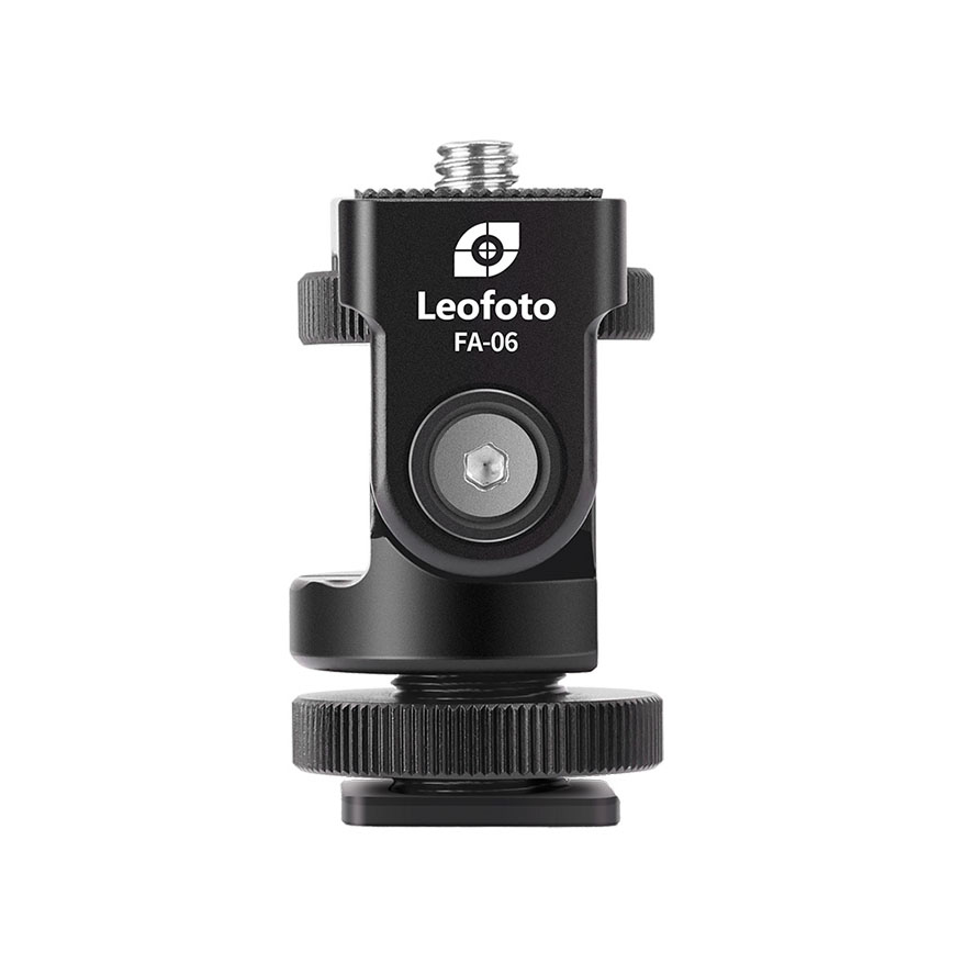 Leofoto FA-06 flash shoe adapter with swivel and tilt function