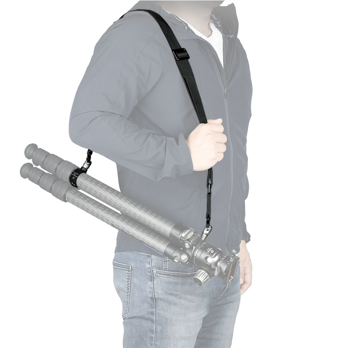 Leofoto Stativtragegurt LS für 1/4" UNC-Gewinde und Stativschelle 32 mm - Stativbeindurchmesser: 32 mm