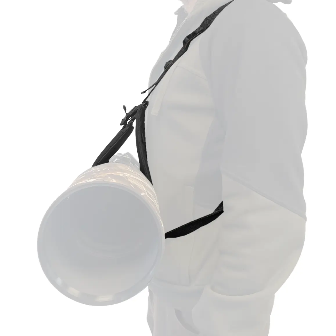 MR JAN GEAR Lens Carrier M Tragesystem für Teleobjektive schwarz (Molle & Magnetic)