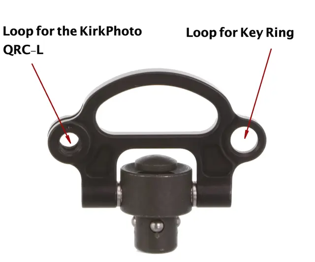 Adaptateur de sangle pivotant à bouton-poussoir Kirk KQD-V2