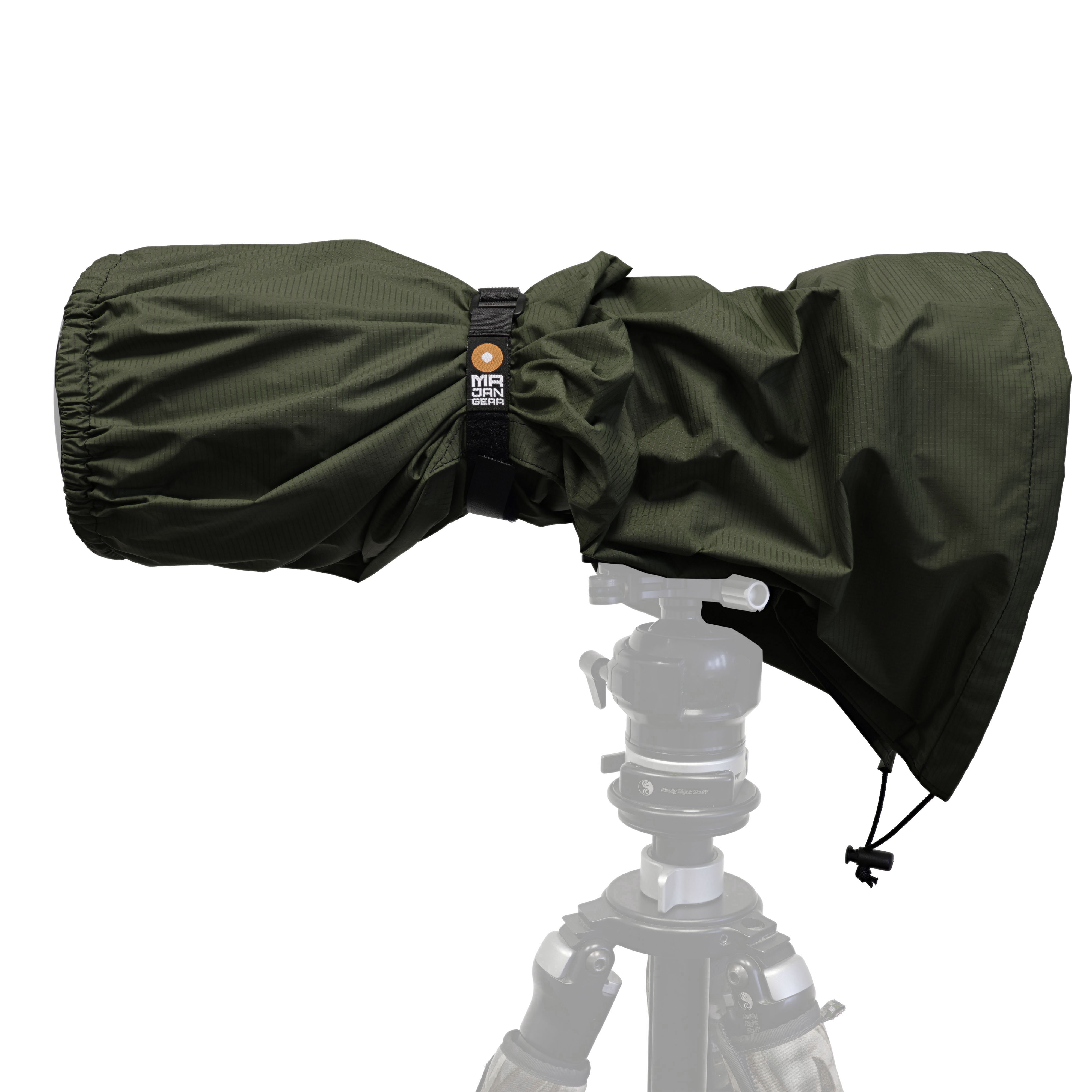 MR JAN GEAR Showercap Regenschutz für Kamera & Objektiv Khaki - ⌀ 18 cm,  Länge 70 cm - Farbe: Khaki | Regenschutz Größe: L ⌀ 18 cm,  Länge 70 cm