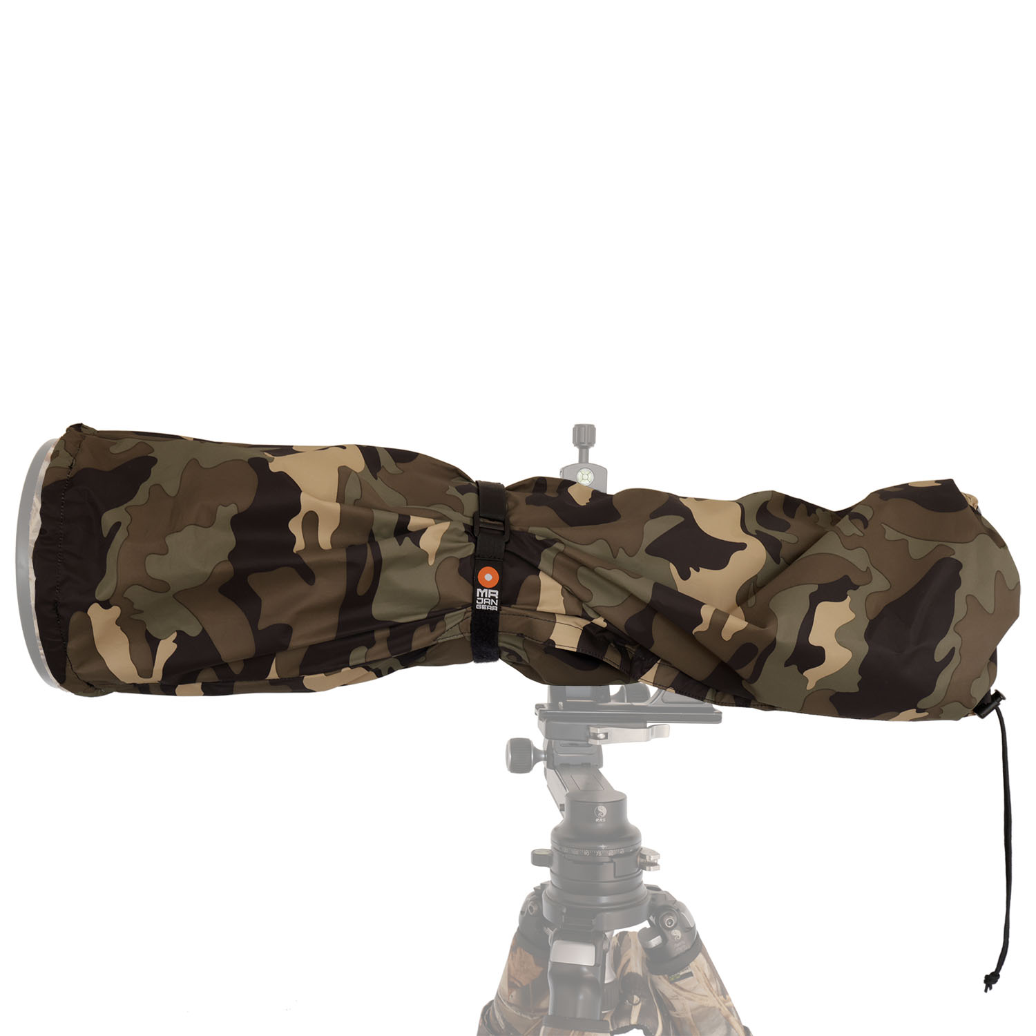MR JAN GEAR Showercap Regenschutz für Kamera & Objektiv Camouflage - ⌀ 18 cm,  Länge 80 cm - Farbe: Camouflage | Regenschutz Größe: XL ⌀ 18 cm,  Länge 80 cm