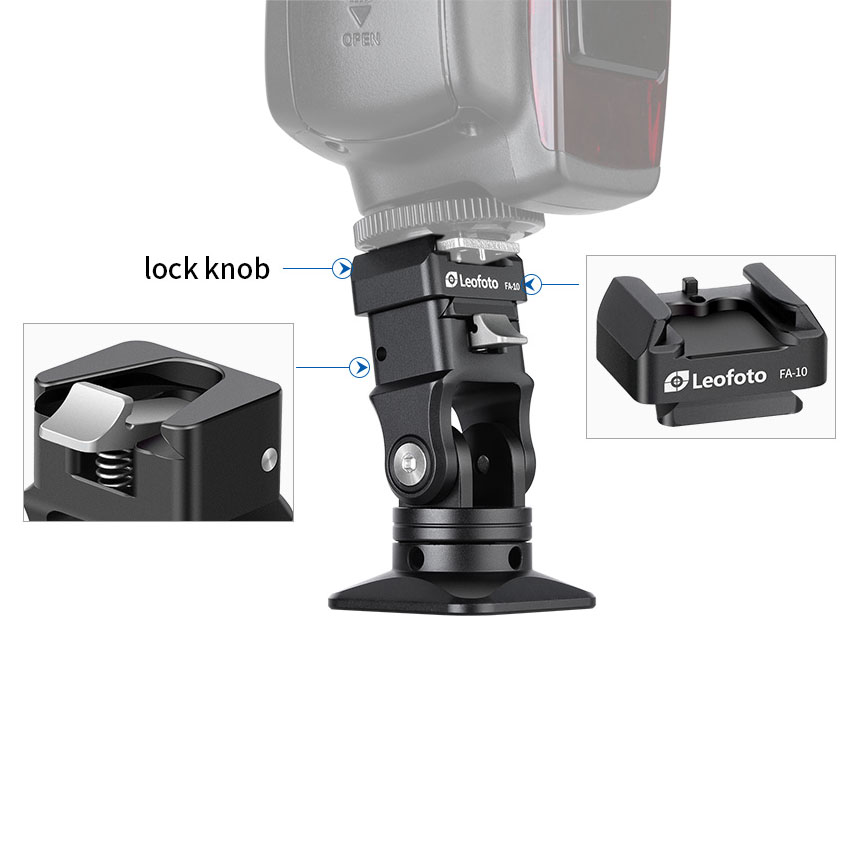 Leofoto FA-14 quick release platform (Arca Swiss) + FA-10 V quick release plate