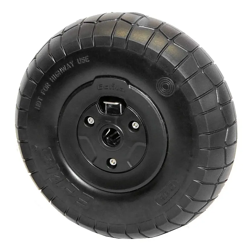 Eckla 07138 Ersatzrad 260 mm (pannensicher, rollengelagert, Ecklafix) - Schwarz