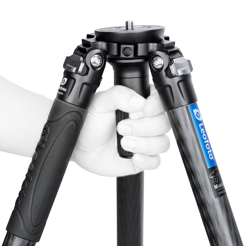 Leofoto LVM-324C Manba Karbon Stativ mit integrierter Nivellierung