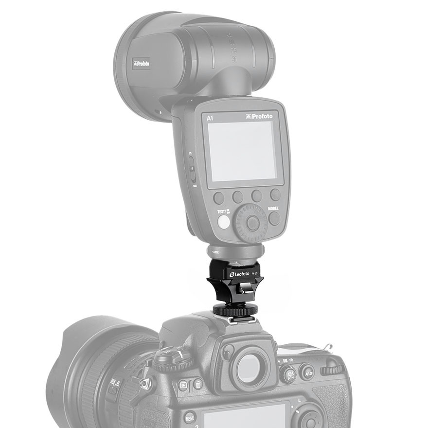 Leofoto FA-13 flash quick-release coupling + FA-10 plate
