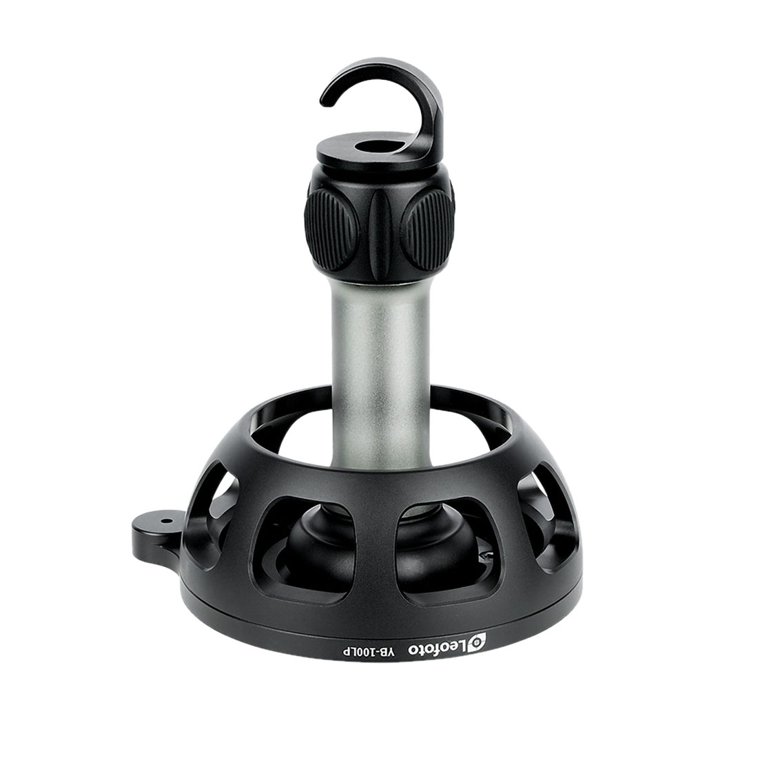 Leofoto YB-100LP Nivellier-Kalotte für 100 mm Halbschalenaufnahmen langer Griff + Haken - Leofoto Griff-Option: langer Griff + Haken