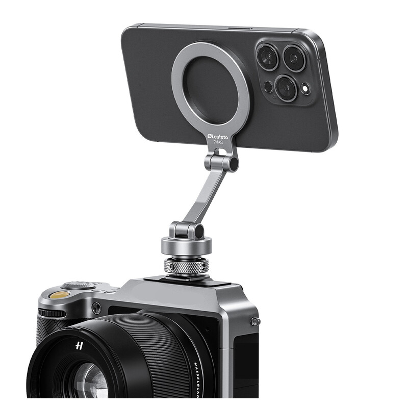 Leofoto PM-03 supporto magnetico per smartphone per slitta flash