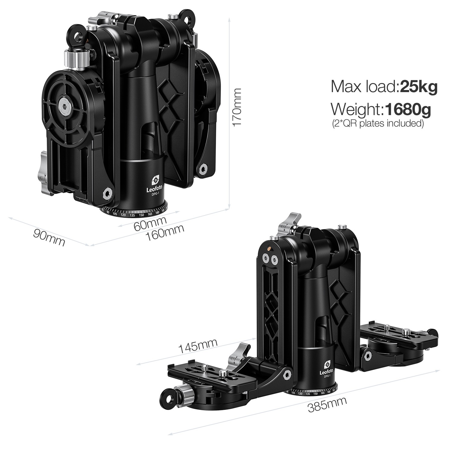 Leofoto DPG-1 Doppel-Tele-Neiger