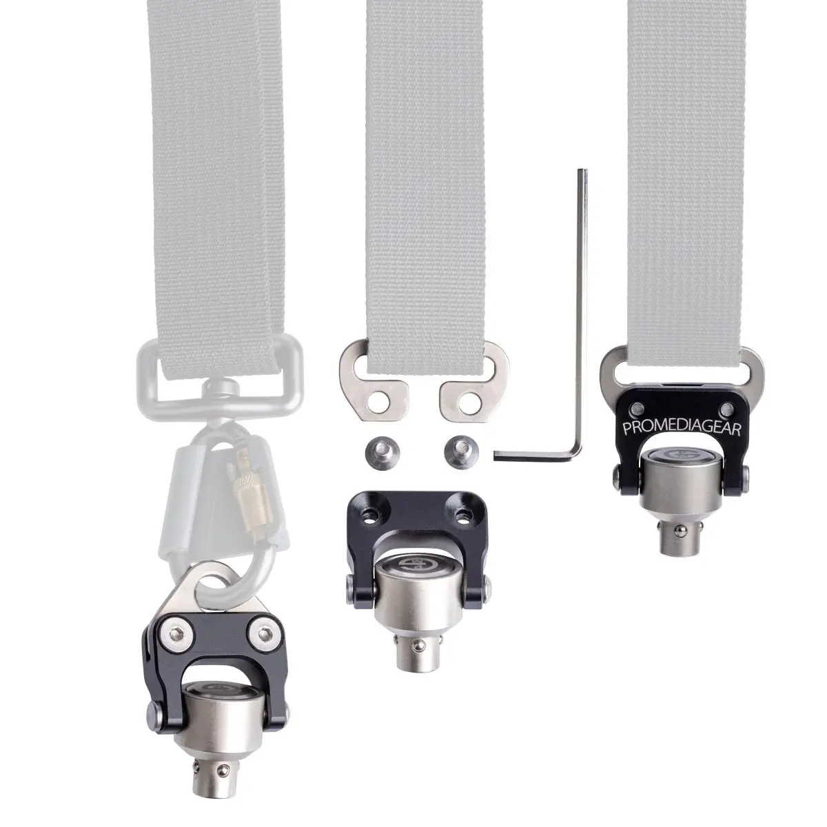 ProMediaGear QDP1 - Conector QD Plug para correas de cámara y mosquetones