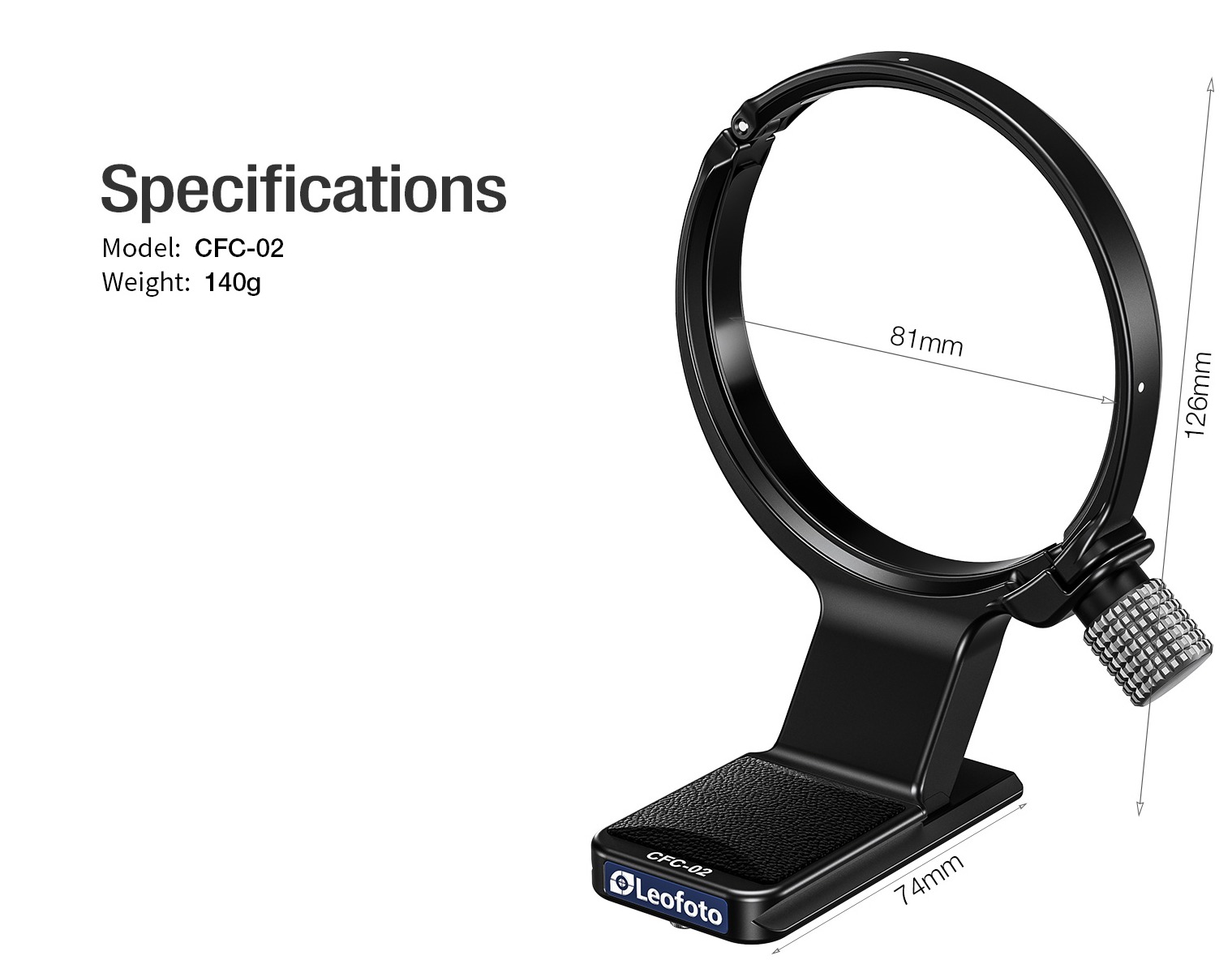 Leofoto CFC-02 Objektivschelle für Canon RF 70-200mm f/2.8 L IS USM