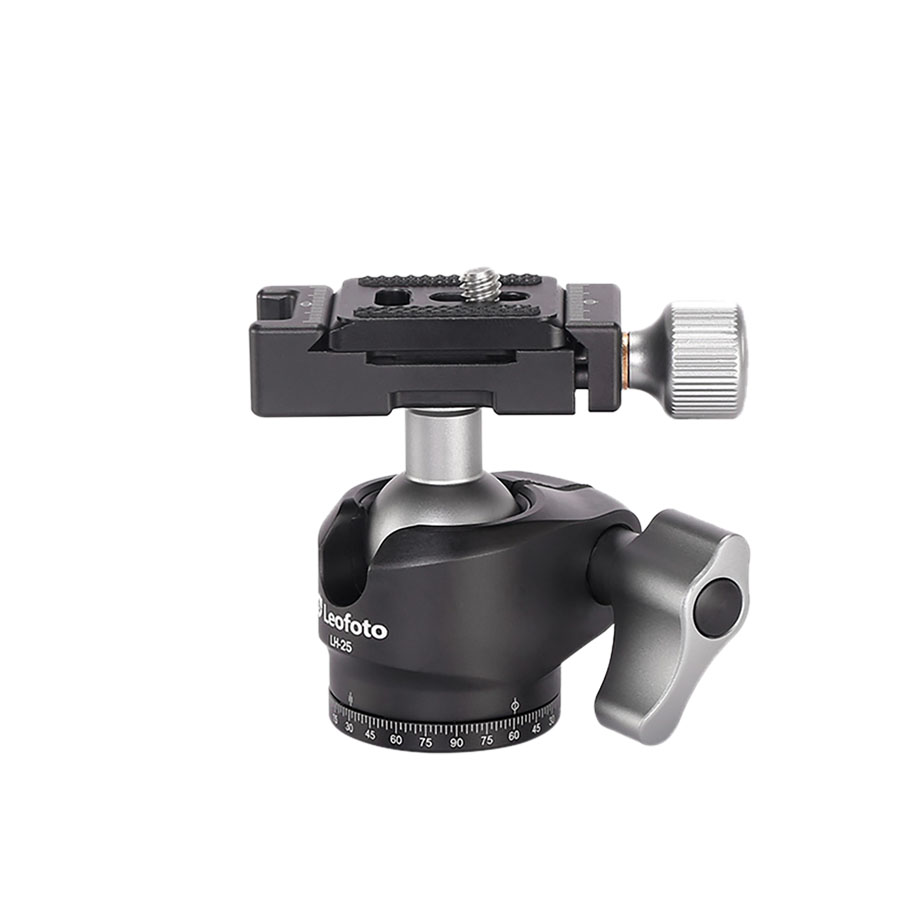 Rótula de bola Leofoto LH-25 con placa de cámara PU-25