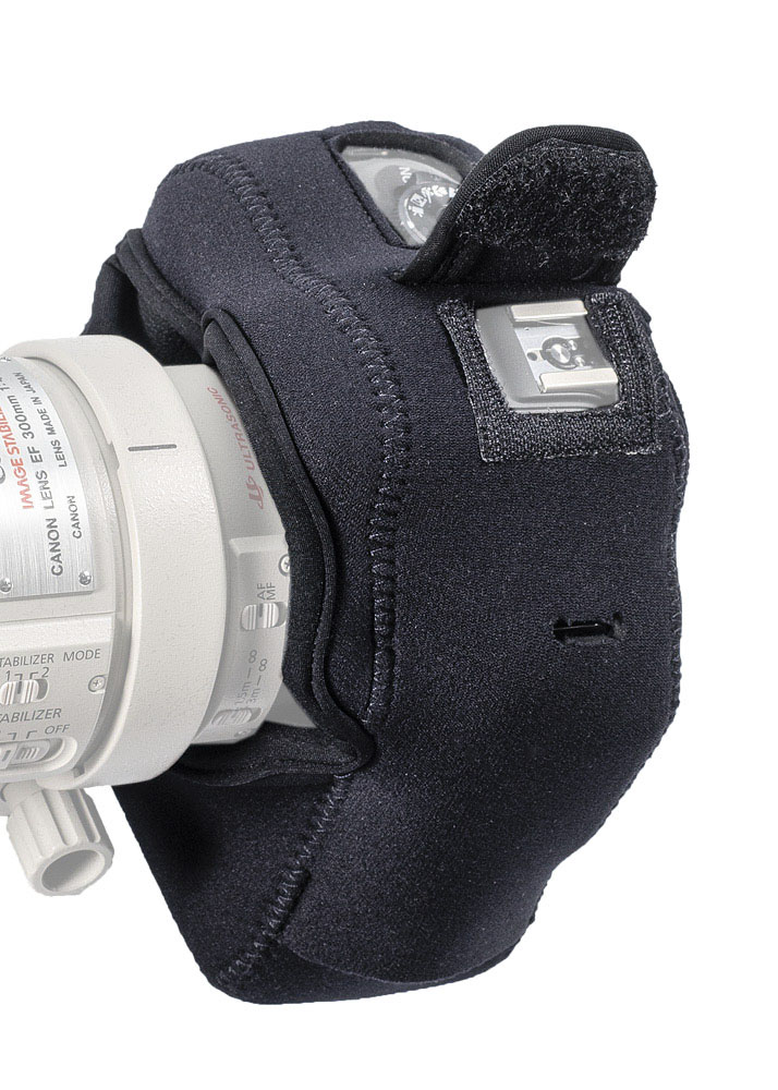 Protection de caméra LensCoat BodyGuard Compact CB (dos transparent) avec poignée batterie - noir - LensCoat Couleur/motif: noir