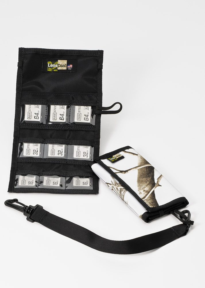 LensCoat MWSD9 memory card pouch for SD cards Realtree AP Snow - LensCoat Color/Pattern:  Realtree AP Snow LensCoat