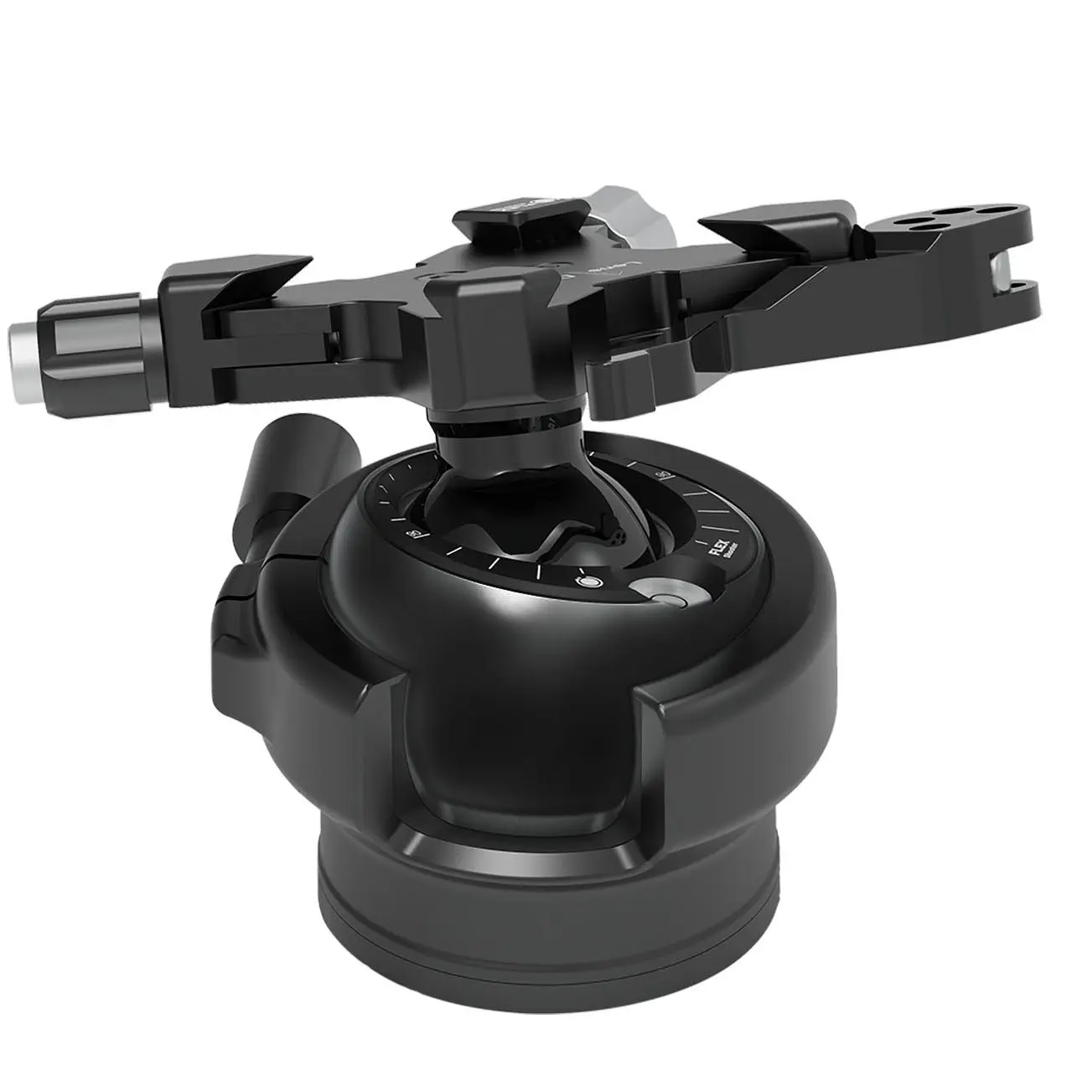 FLEXSHOOTER Mini Lever (Black Edition) mit Hebelklemme schwarz eloxiert  - Klemmtyp: Hebelklemmung | Kugelfarbe: schwarz eloxiert