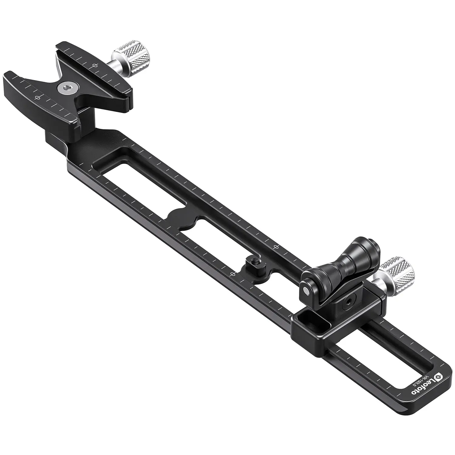 Leofoto VR-150LS rail téléobjectif à double pivot avec pince à dégagement rapide (295 mm de long)