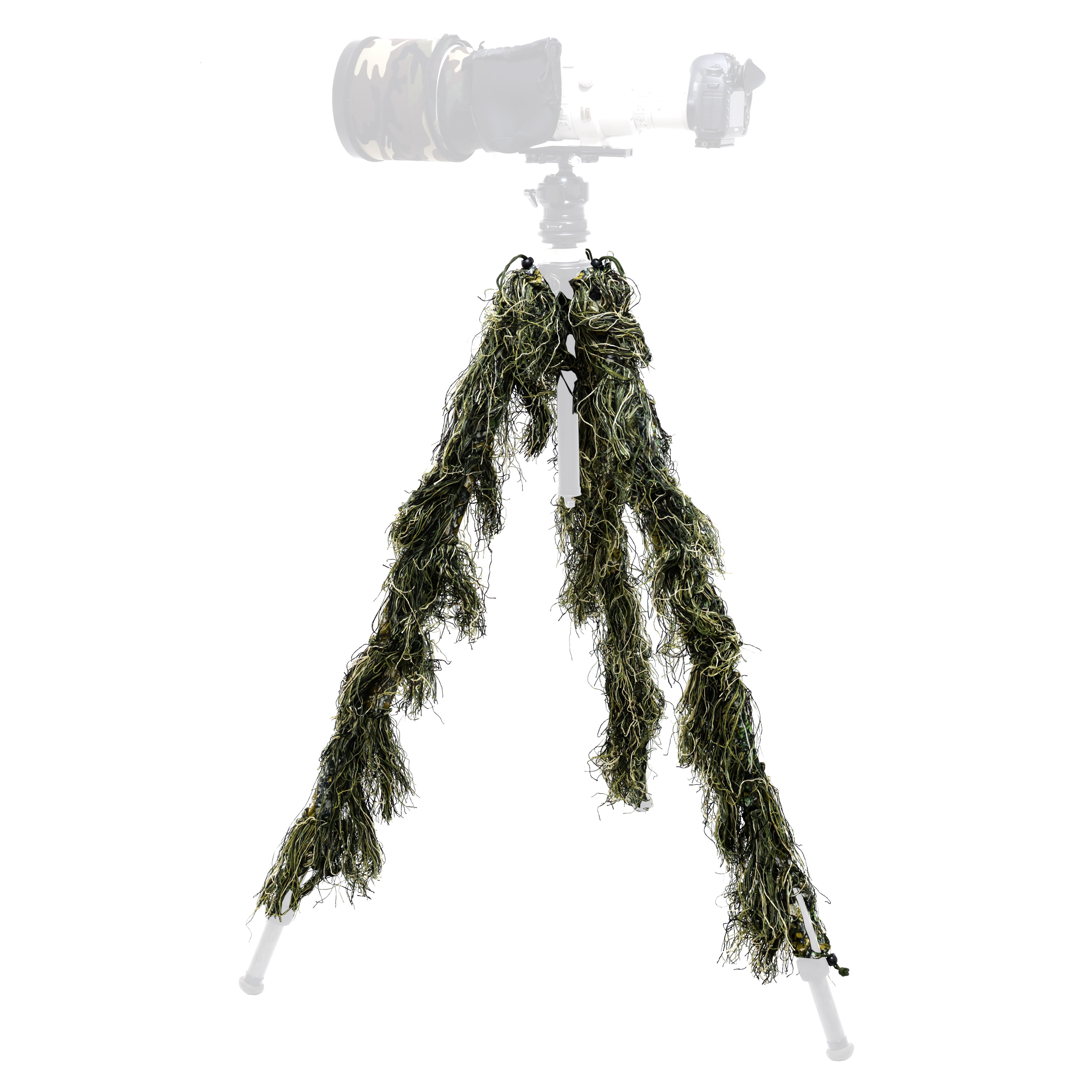 Tragopan Ghillie Khaki camuflaje para patas de trípode (juego de 3)