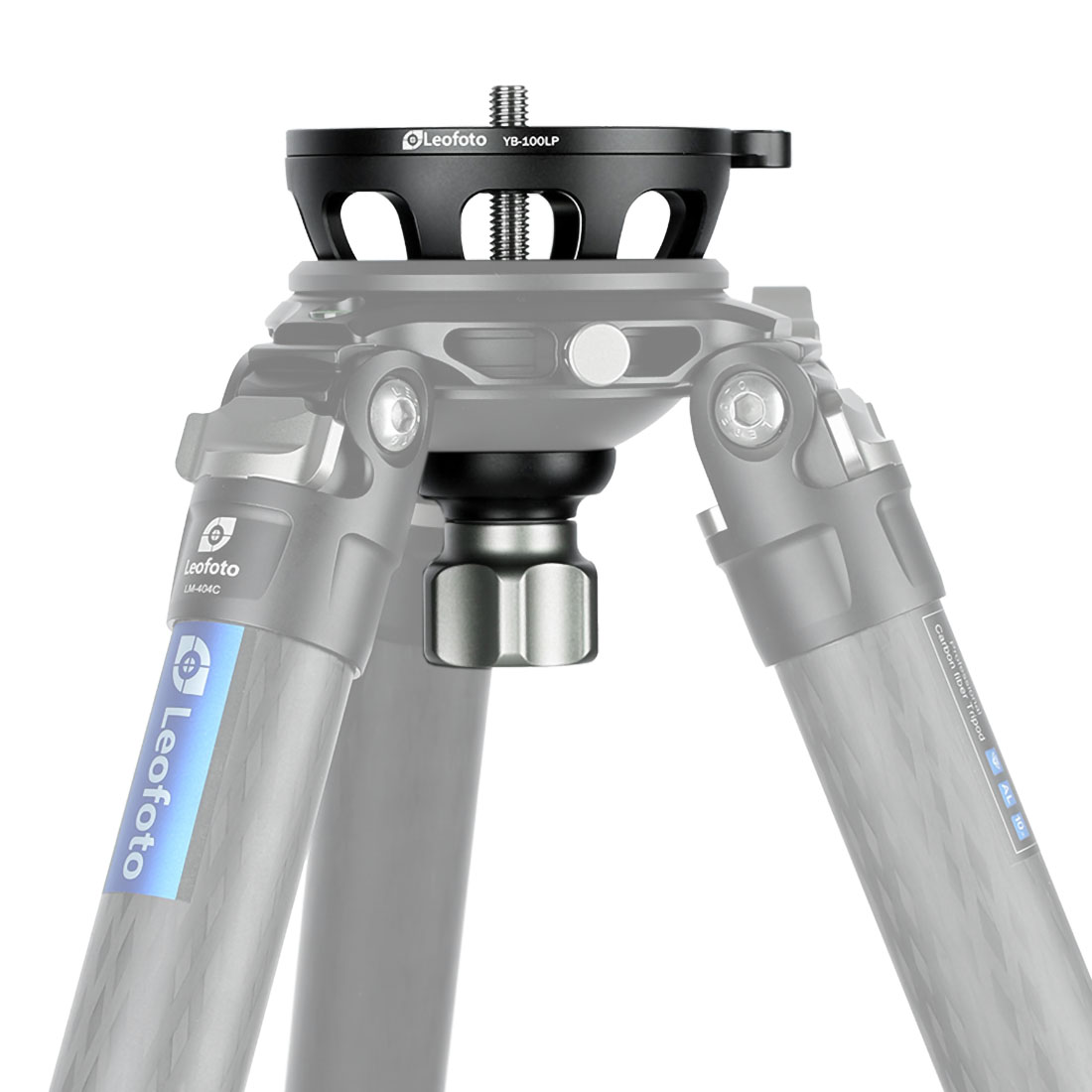 Leofoto YB-100SP bol de mise à niveau pour prises de demi-coque de 100 mm poignée étoile (poignée courte) - Option de gestion: manche court avec poignée en étoile