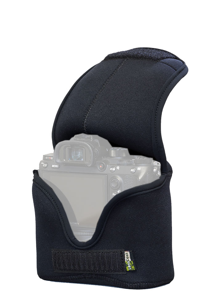 LensCoat Kameratasche BodyBag M (mit Batteriegriff) - Farbe:  Schwarz LensCoat