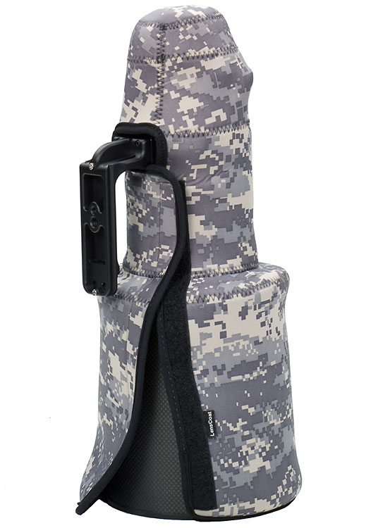 LensCoat TravelCoat für Nikon 500mm VR mit Sonnenblende - Farbe:  Digital Camo LensCoat
