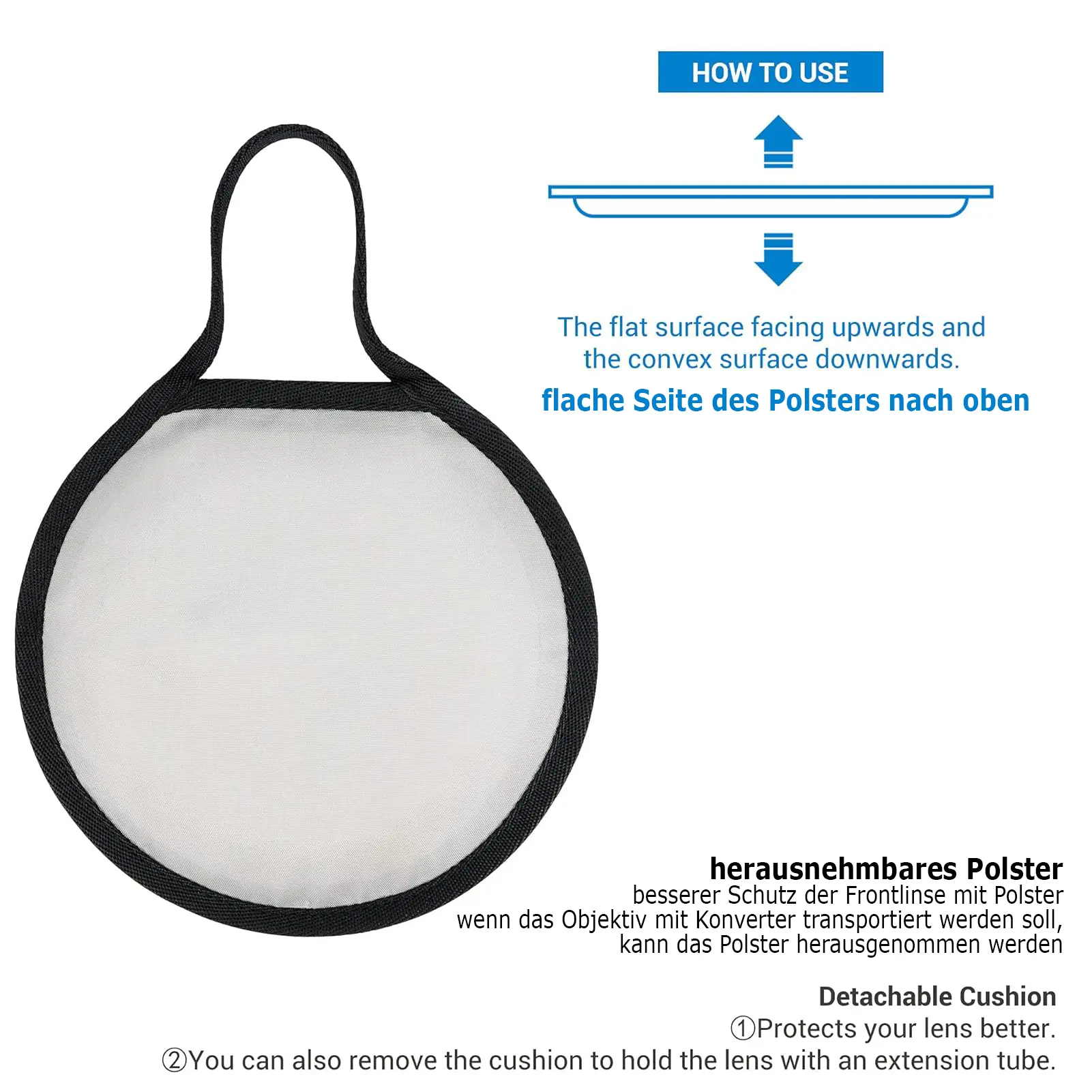 JJC DLP-8II Étui Deluxe pour objectif 140 x 370 mm