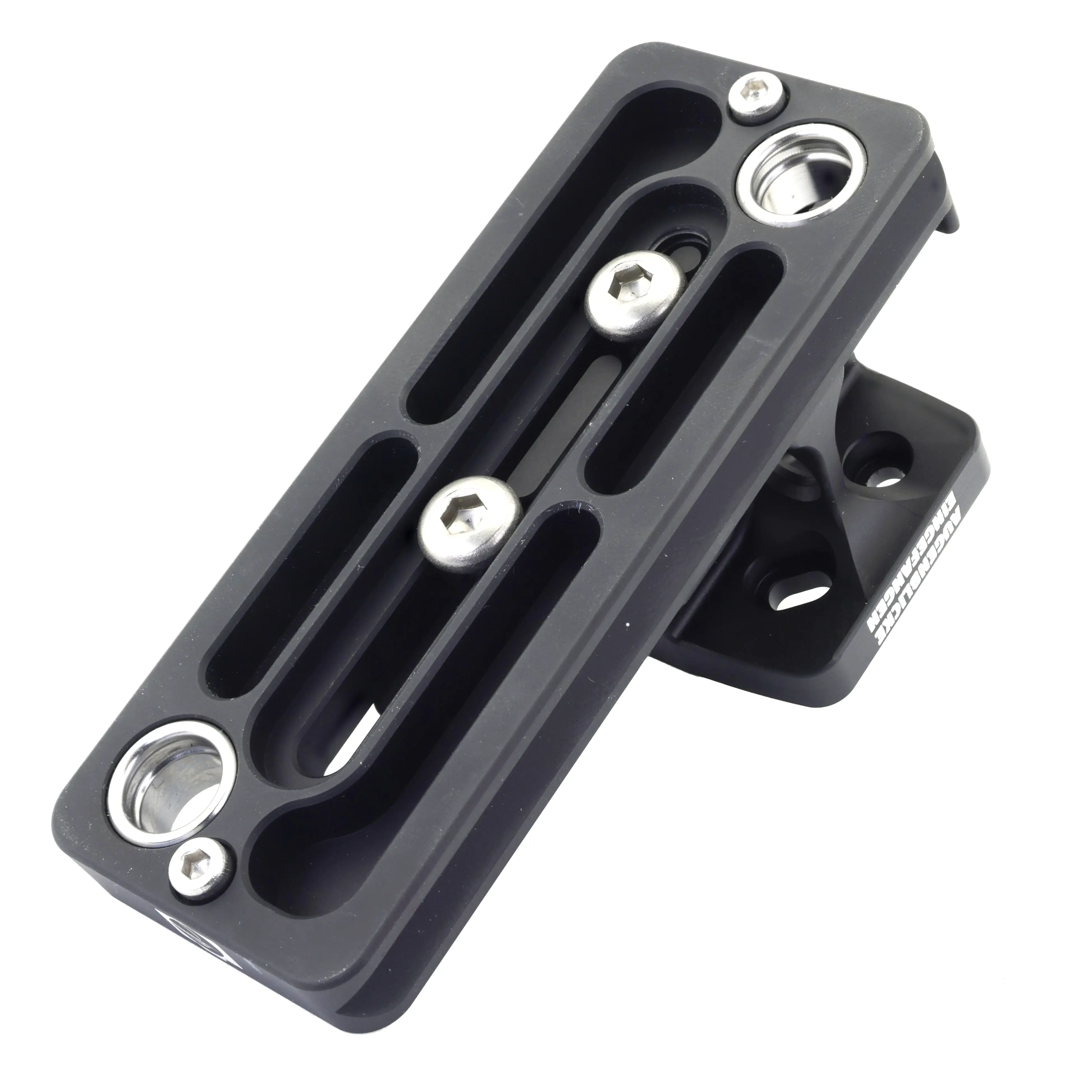 Piede di ricambio modulare per obiettivi CaNiS-L 100 per teleobiettivi di Nikon-Canon-Sony-Sigma OP-100 (100 mm) 2 x QD - CaNiS-L (alto) - Lens base: Canon / Nikon / Sony / Sigma (alto) | Lens plate: OP-100 (100 mm) 2 x QD