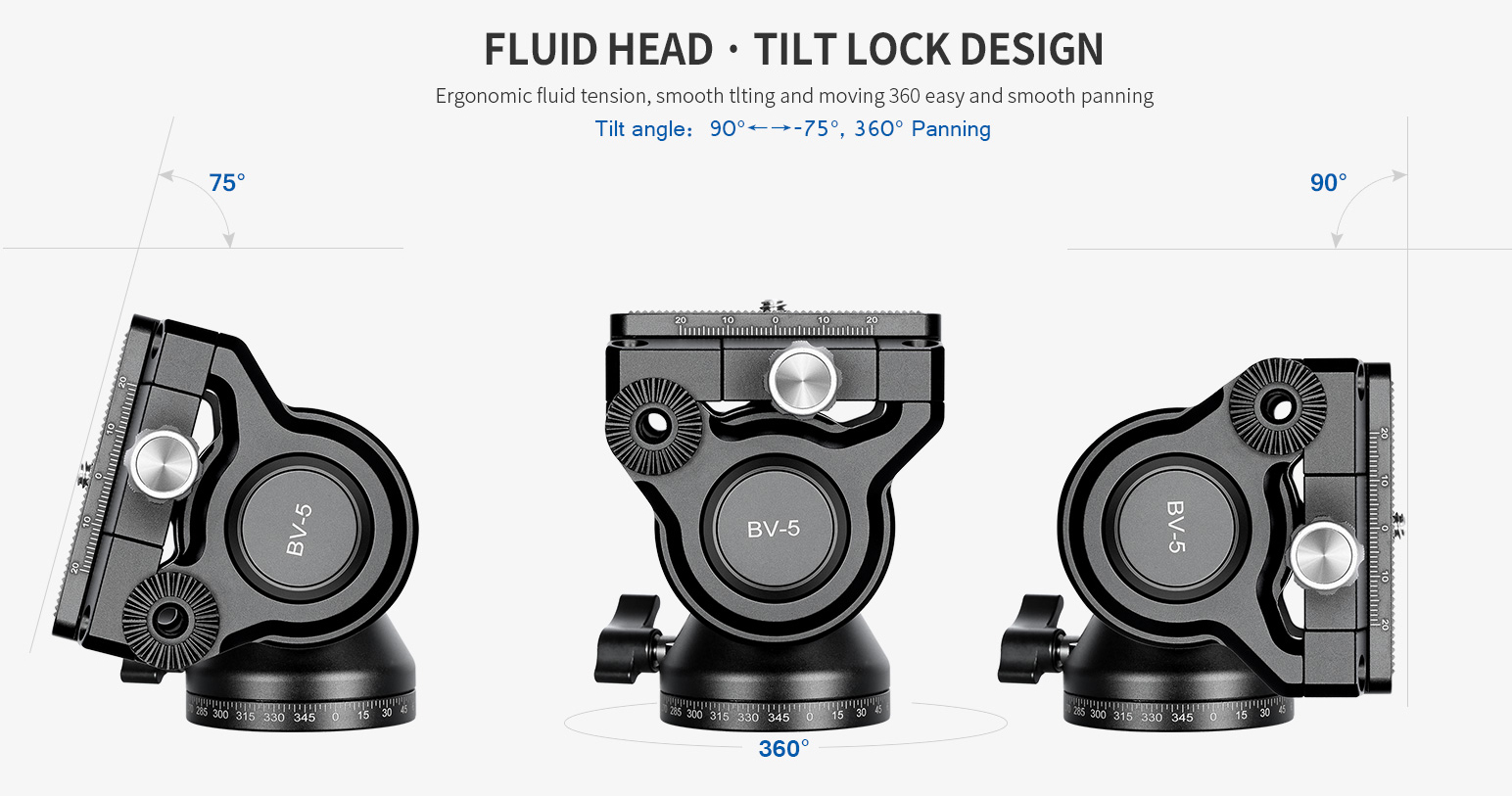 Leofoto BV-5  Fluid-Videoneiger