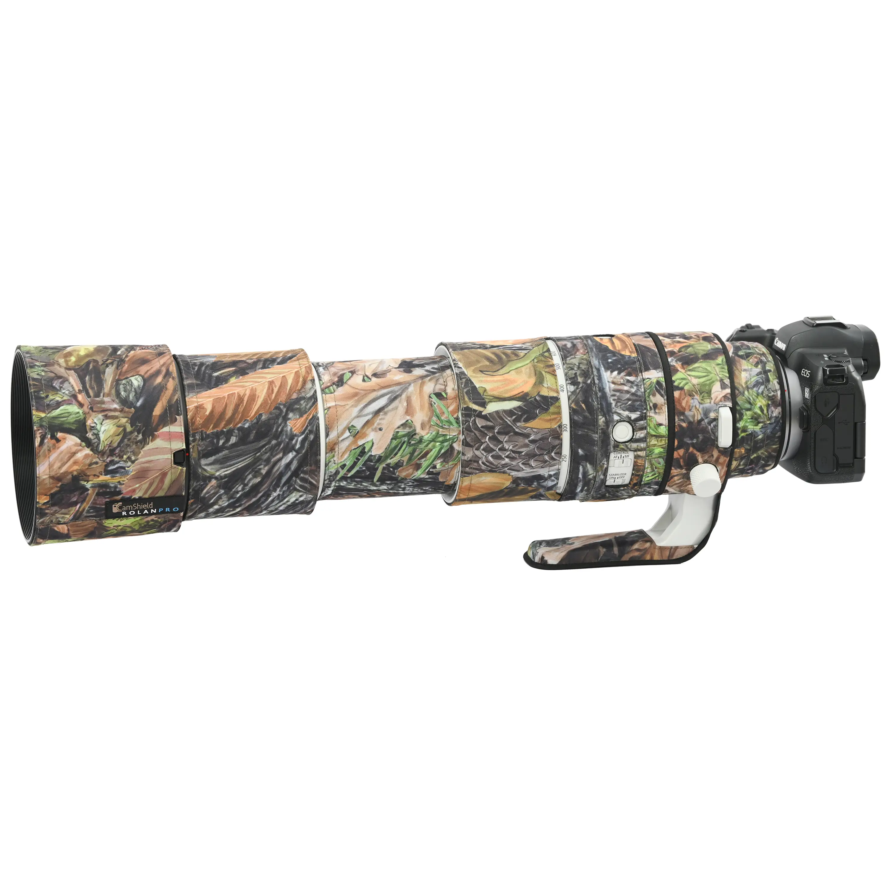ROLANPRO Objektivschutz für Canon RF 200-800mm f/6.3-9 L IS USM Tarnfarben & Waterproof