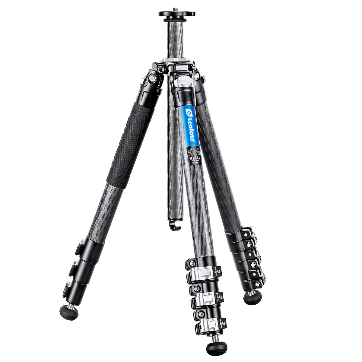 Leofoto LV-284C Manba Karbon Stativ mit integrierter Nivellierung + BV-5 Fluid-Neiger