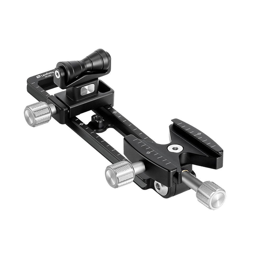 Leofoto VR-150 Dual-Pivot Teleschiene mit Schnellwechselklemme (171 mm lang)