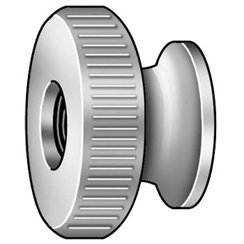 3/8" UNC Mutter 3/8" UNC Rändelmutter Typ 2 - Modelltyp UNC - Mutter: 3/8" UNC Rändelmutter Typ 2